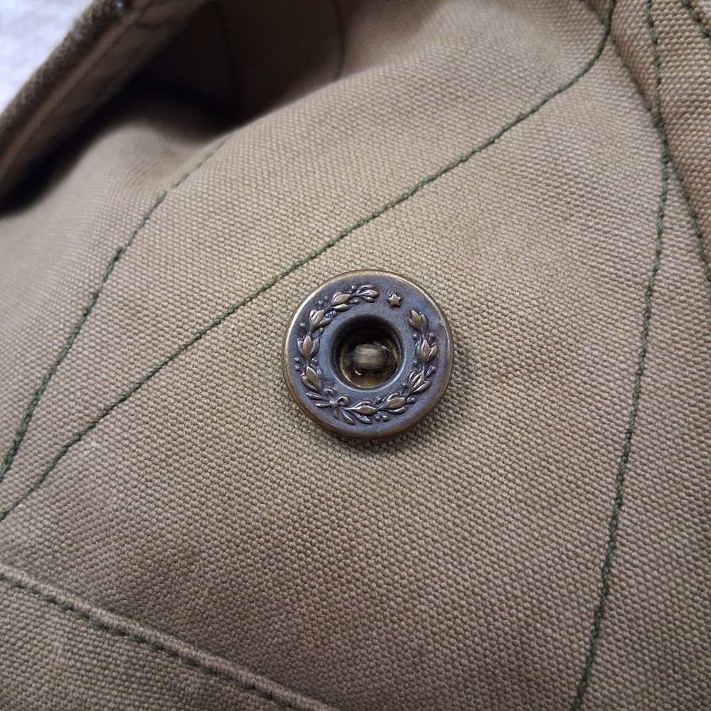 True Vintage 1940 WWII US Army M1938 Mackinaw Jeep Coat With Belt Wool Lined - Picture 5 of 16